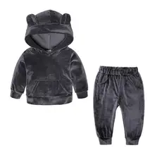 

Spring Children Clothing Set Hooded Sweatshirt Pants 2pcs Girls Suits Long Sleeve Boys Clothes Casual Toddler Kids Outfits