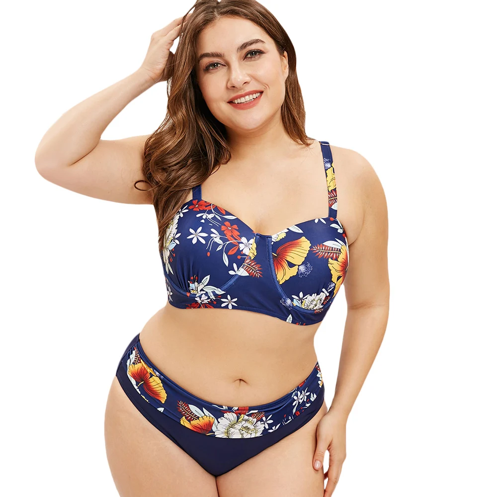 

Sexy Bikini Set Plus Size Swimwear Women Swimsuit Push Up 2019 Womens Padded Bikini Tank Top Bathing Suit Beachwear Biquini