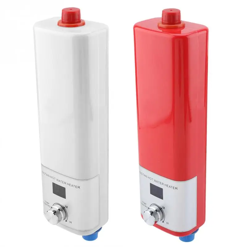 220 В 5500 Вт Цифровой Электрический проточный водонагреватель мгновенный Душ бытовой водонагреватель для внутренней кухни водонагреватель