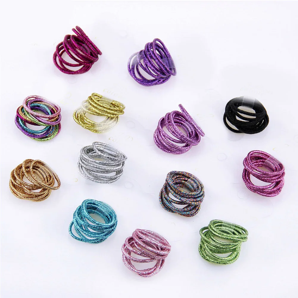 

10Pcs/Set 9 Colors Elastic Hairbands for Girls Fashion Women Scrunchie Gum for Hair Accessories Elastic Hair Bands