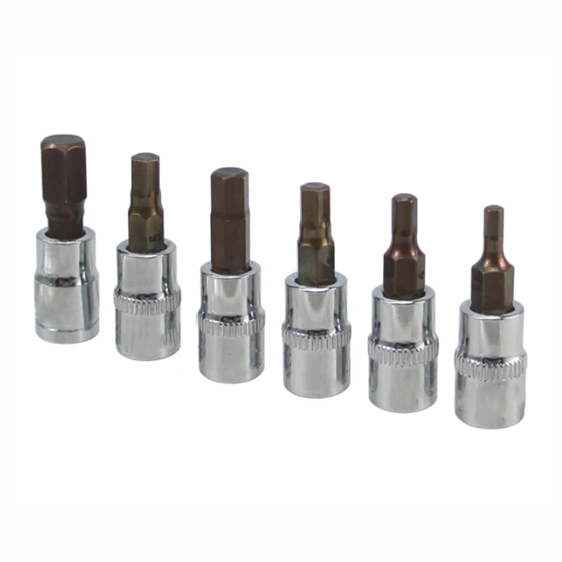 Nuevo 1x37mm 1/4 "El dr. Allen hexagonal hembra herramientas H2mm/2,5mm/3mm/4mm/5mm/6mm/7mm/8mm/10mm|Piezas para herramientas| - AliExpress