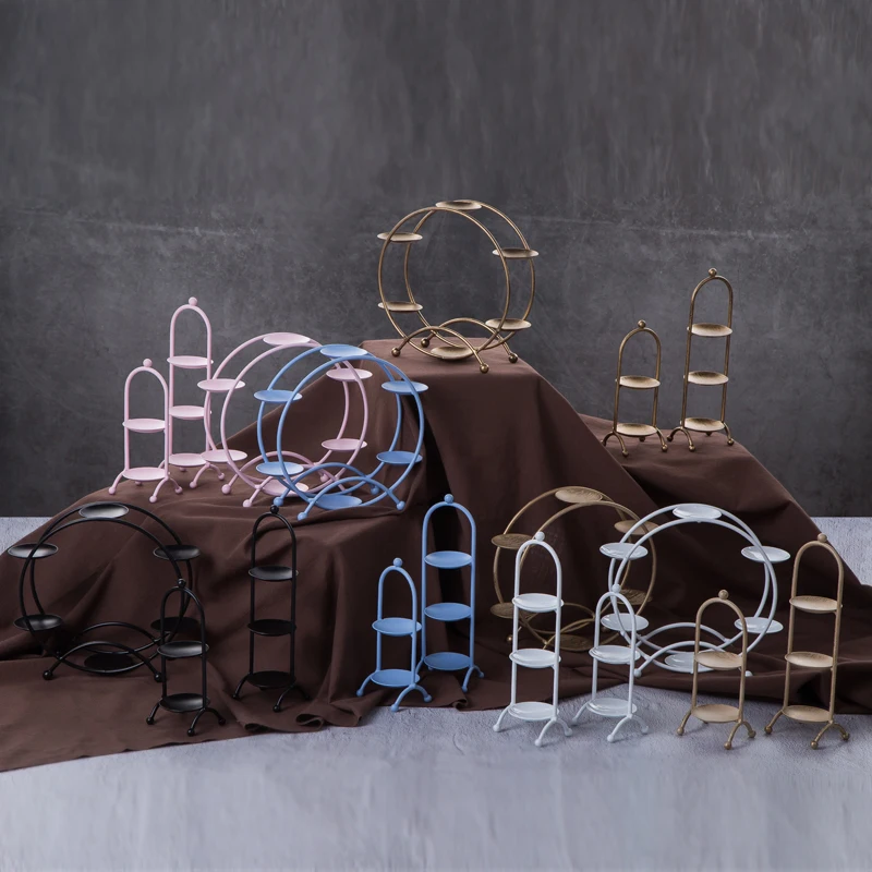 

White Cupcake Stands Macaron Cake Wedding Display Plates Ferris Wheel Type Candy Cake Food Tray Birthday Home Party Bay Tools