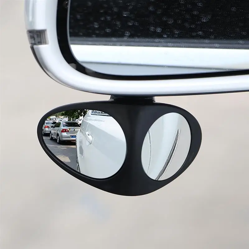 2 Side Car Blind Spot Convex Mirror 360 Degree Rotatable Rear View
