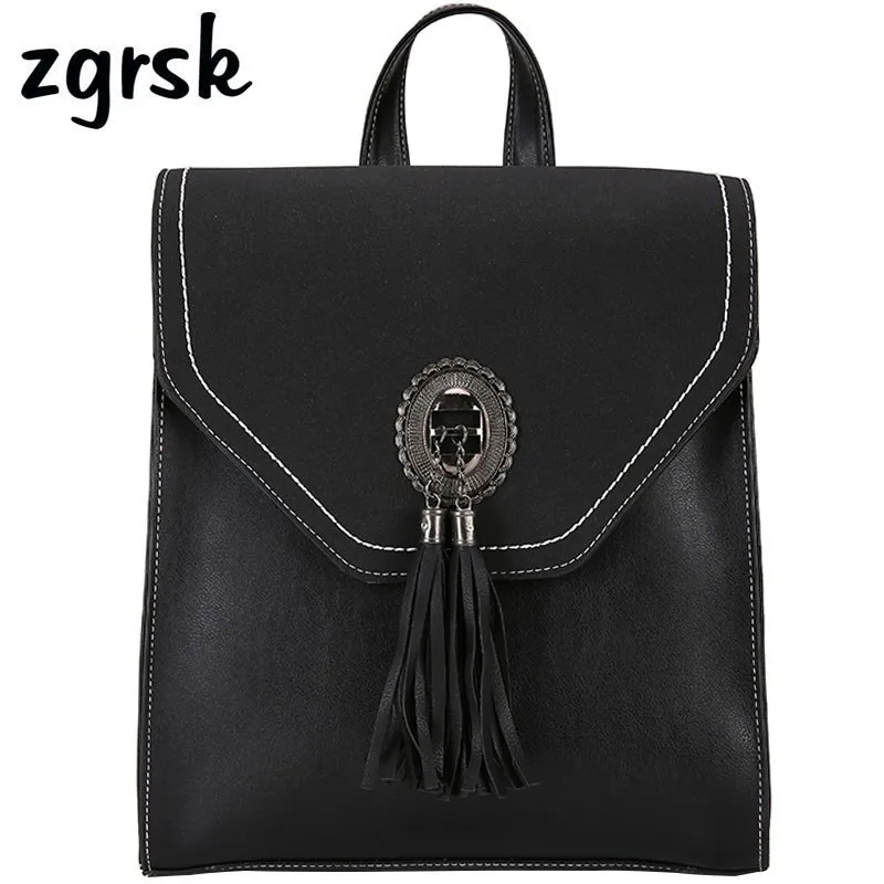 

Brand Soft Leather Backpack To School Women Purse Wallet SchoolBag Back Pack Daily Travel Mochila Women's Bag Large Backpacks