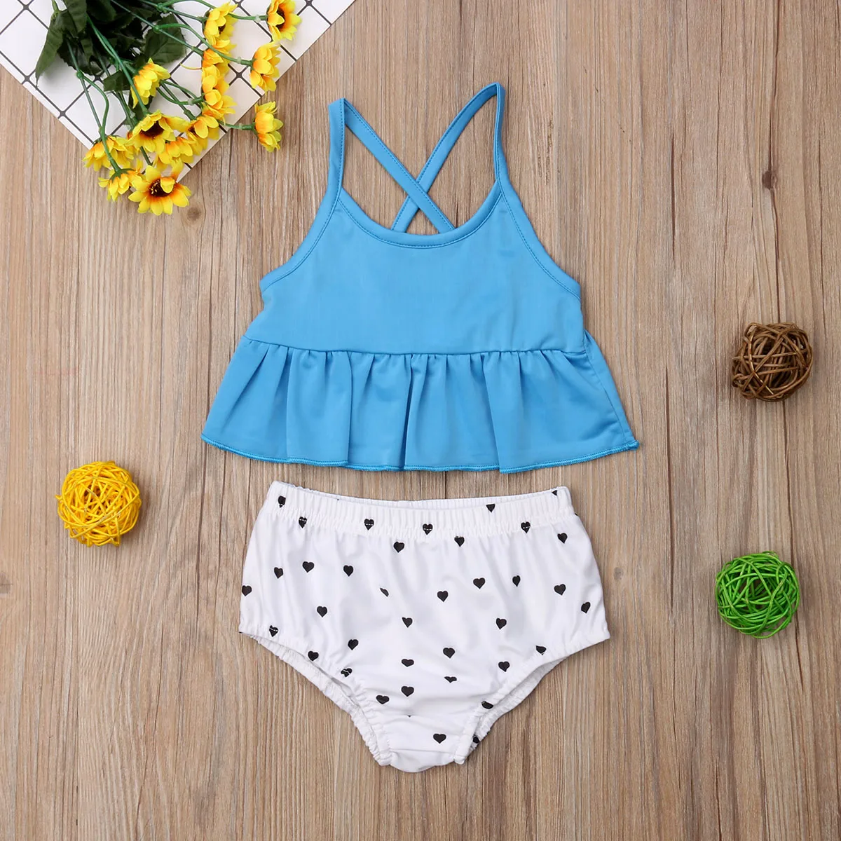 طفل طفل طفلة ملابس بحر 2019 الصيف طفلة اثنين من قطعة مجموعة البكيني شقيقة مطابقة ملابس السباحة ثوب السباحة