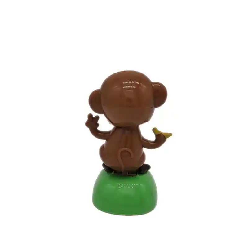 Creative Car Decor Solar Powered Dancing Animal Doll Swing Animated Bobble Dancer Toy Gifts Monkey Car Decoration