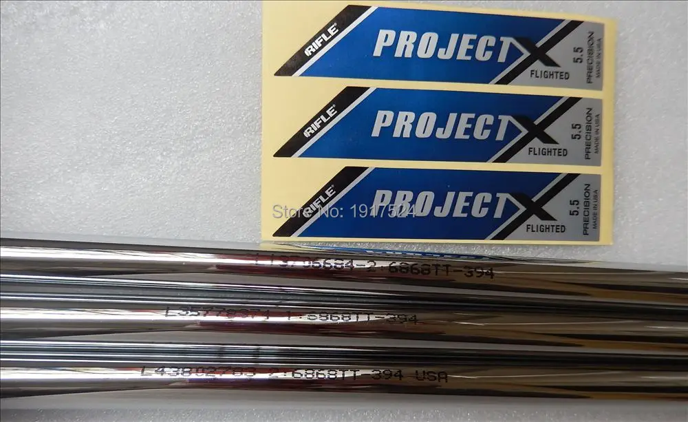 

PROJECT X RIFLE 5.5 golf iron and wedge shaft have Parallel 0.370 and Taper 0.355 size for choose