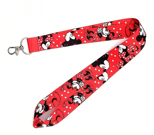 

1 pcs Minnie Neck Strap Lanyards Card Holders Bank Neck Strap Card Bus ID Holders Rope Key Chain Gift