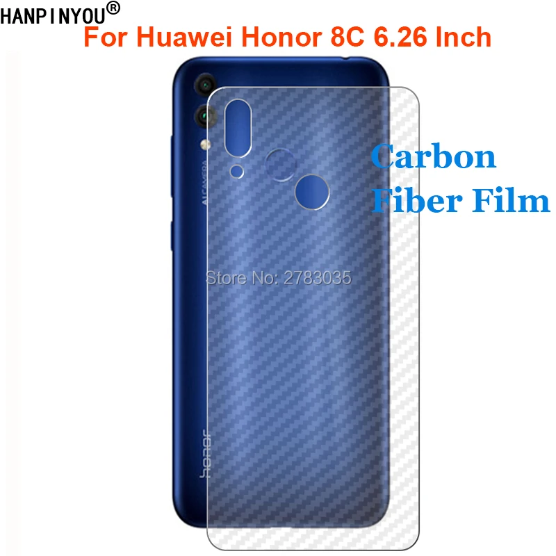 Для Huawei Honor 8C 6 26 &quotпрочная 3D Защитная пленка для задней панели из углеродного