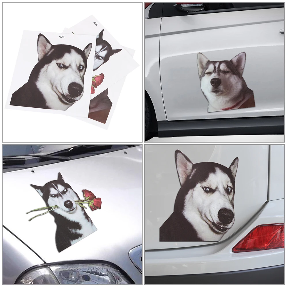Funny Animal Husky Car Sticker Car styling Vinyl Decal Car Decoration