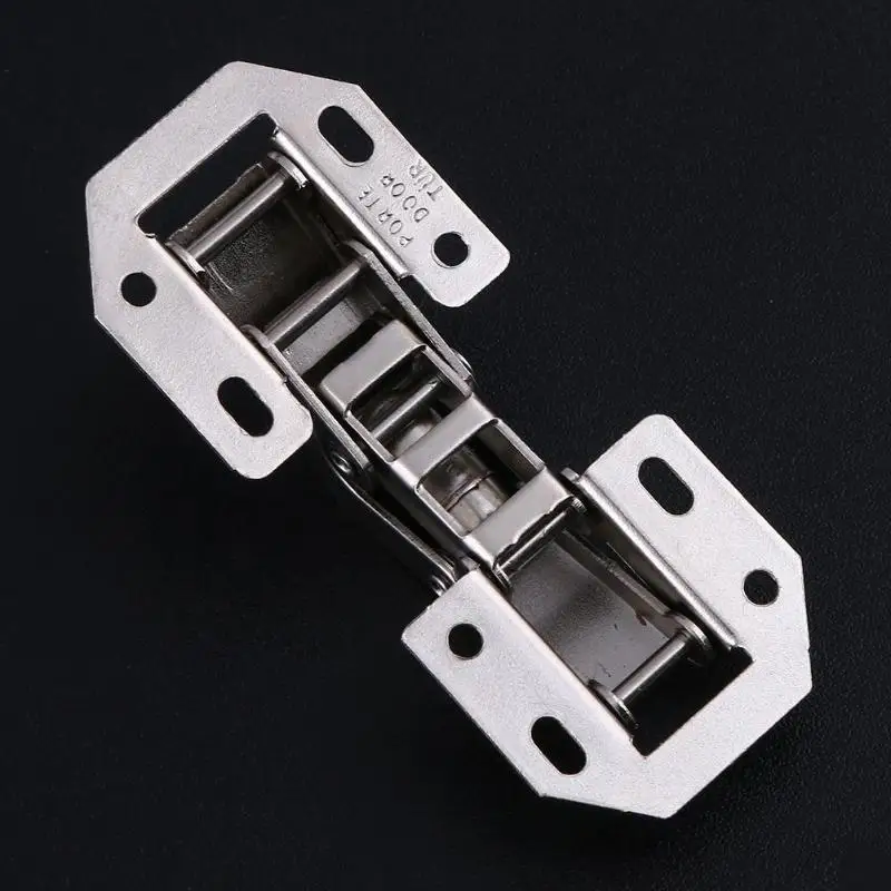 Stainless Steel Hinges Door Hinges 10pcs Cabinet Hinge 90 Degree 3/4in No-Drilling Hole Cupboard Door Hydraulic Hinges Soft Close With Screws Furniture Hardware