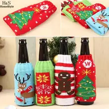 Чехол разных цветов украшение принт человек Пряничная елка снежинка Лось бутылка милое вино Рождество