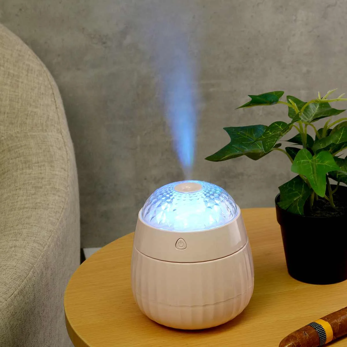 

380ML Ultrasonic Air Humidifier Diffuser Purifier Perfume Nebulizer LED Lamp Light Humidifiers USB Charging 3 Colors Home Office
