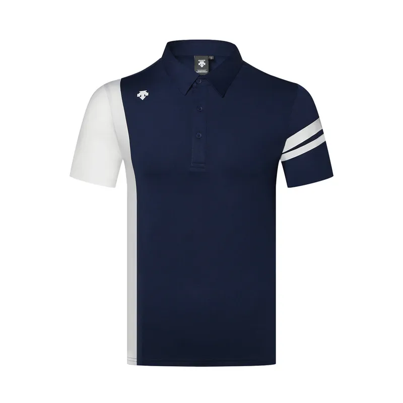 الرجال الرياضية قصيرة الأكمام DESCENTE الغولف تي شيرت 4 ألوان جولف الملابس S-XXL في اختيار الترفيه قميص جولف شحن مجاني