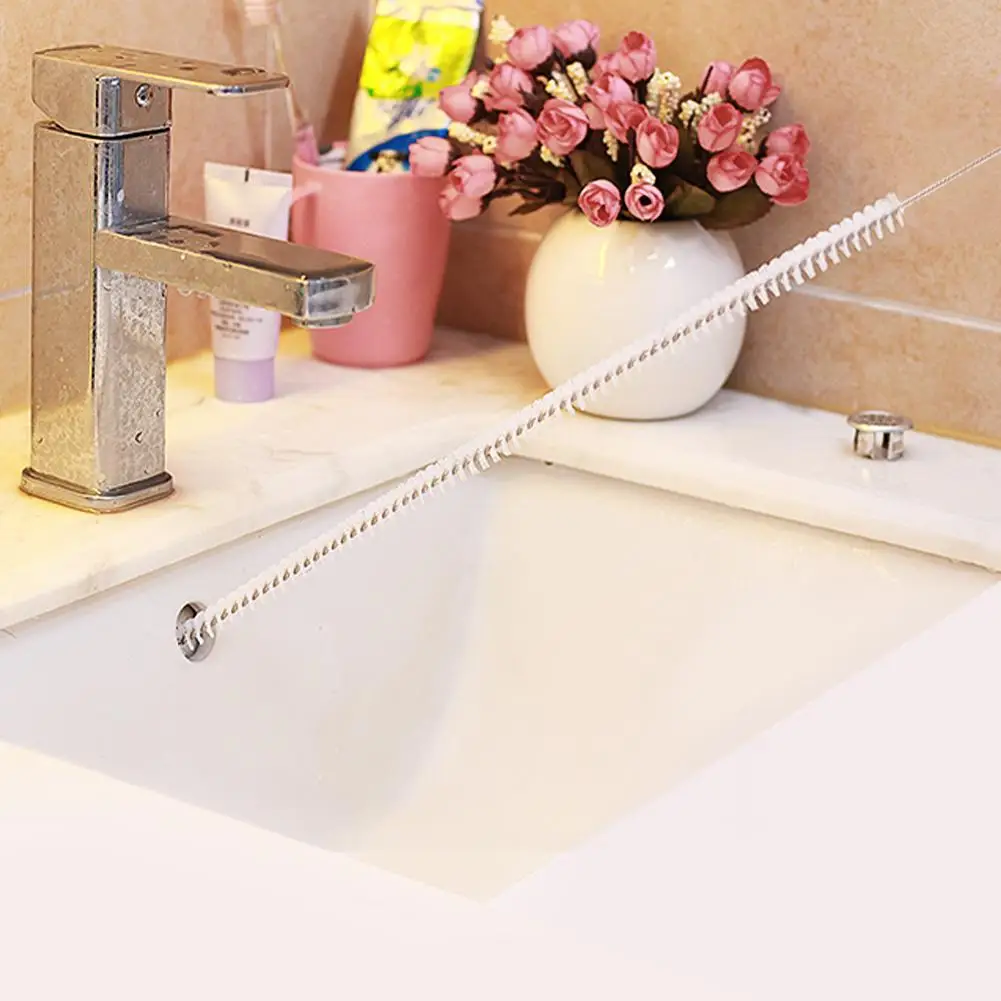 

71cm Flexible Drain Cleaner Tool Bendable Sink Tub Sewer Overflow Cleaning Brush for Bathroom Kitchen Accessories