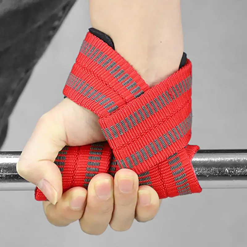 Gym Lifting Straps Weightlifting Wrist Weight Belt Fitness Body Building Dumbbells Training Gloves Crossfit Barbell Power Sport