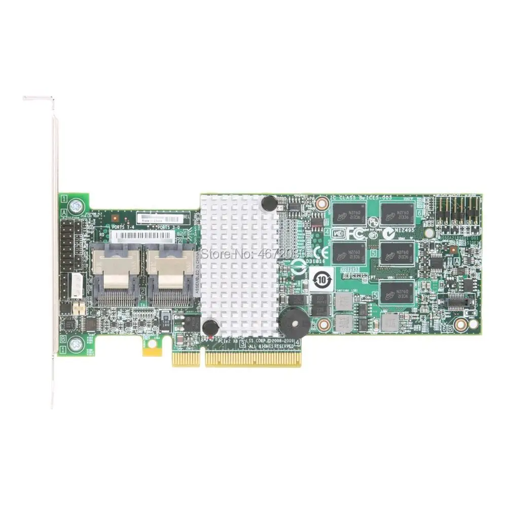 

New Broadcom Avago LSIMegaRAID SAS LSI 9260-8i LSI00198 8 port 512MB cache SFF8087 6Gb RAID0.1.5.6 PCI-E 2.0 X8 Controller Card