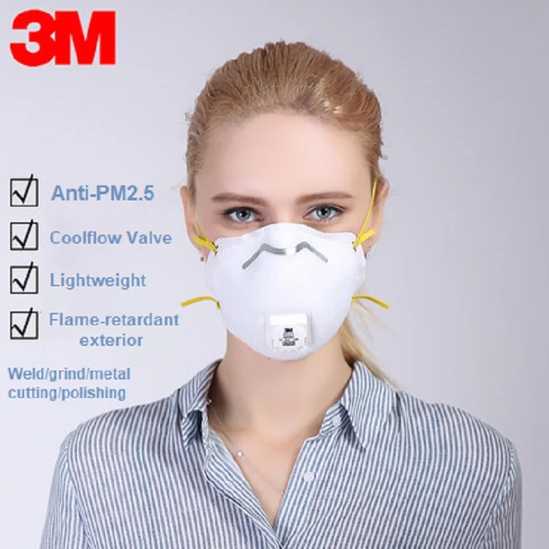 

1/5pcs 3M N95 8515 Dust Mask Particles Professional Welding Filter Coldflow Respirator Flame-retardant Exterior Cutting Grinding