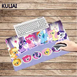 KULIAI My Little Pony Симпатичные коврик для мышки с аниме резиновая скатерть клавиатура игровой ноутбук плеер Настольный Pad украшения офиса Мышь pad