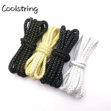 Coolstring 4.5mm Fashion Striped Glitter Round Rope Shoelaces Shiny Shimmering Shoe Laces Shiny Sparkly For Sports Canvas Shoes
