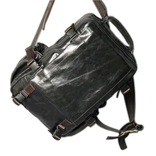 Новинка, модный мужской рюкзак из натуральной кожи, мужской Школьный рюкзак, сумка, рюкзак для путешествий, черный, коричневый