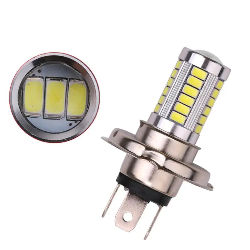 

1pc H4 5630 33SMD Automotive High Power White LED Fog Light Head Lamp Bulb For Car DC 12V