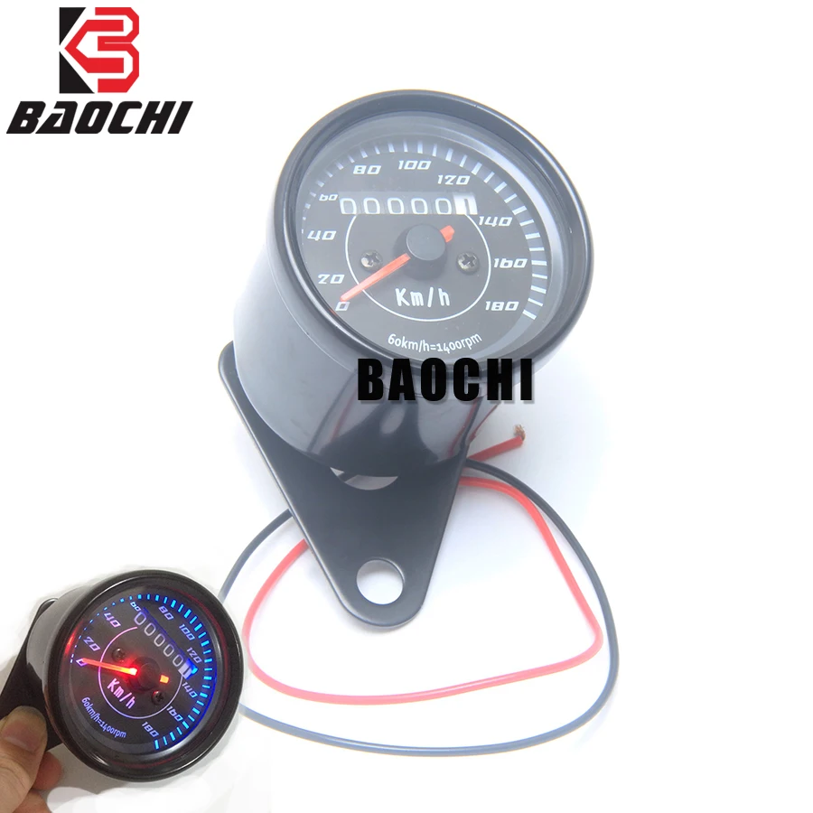 

1pc Universal Refit Motorcycle Speedometer Odometer Gauge Mechanics Tachometer LCD Screen Indicator for ATV Bike Scooter Vintage