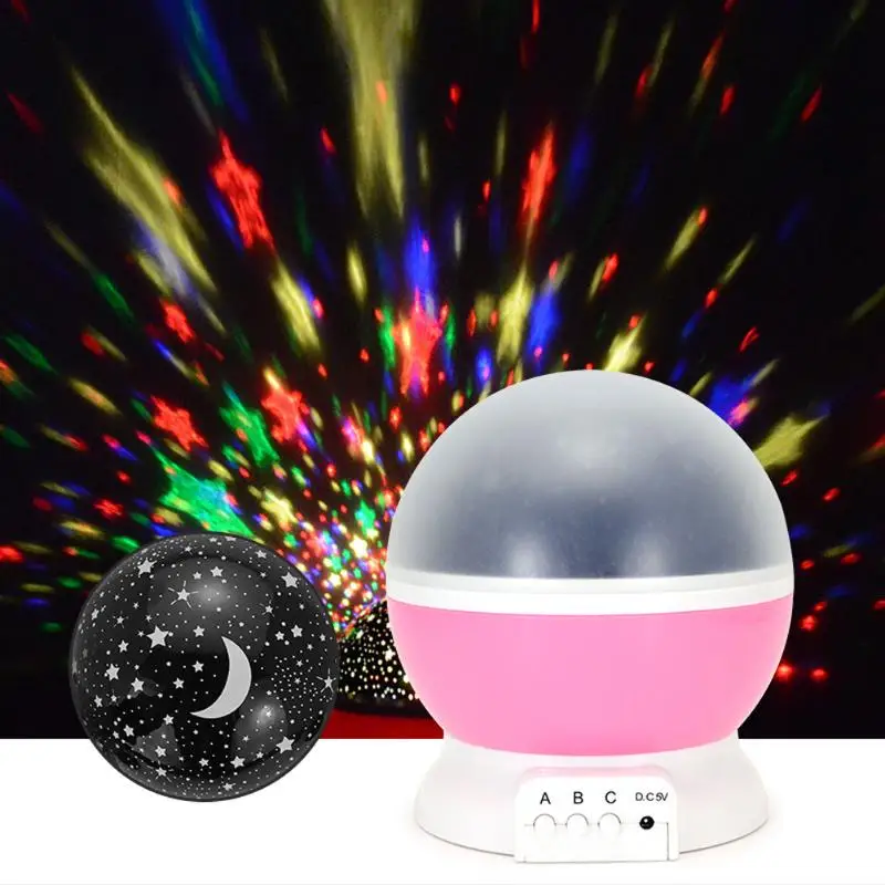

Starry Sky 3 Modes Rotating USB Rechargeable Projection Led Night Light Lamp For Children Kids Baby Romantic Gift Nightlight