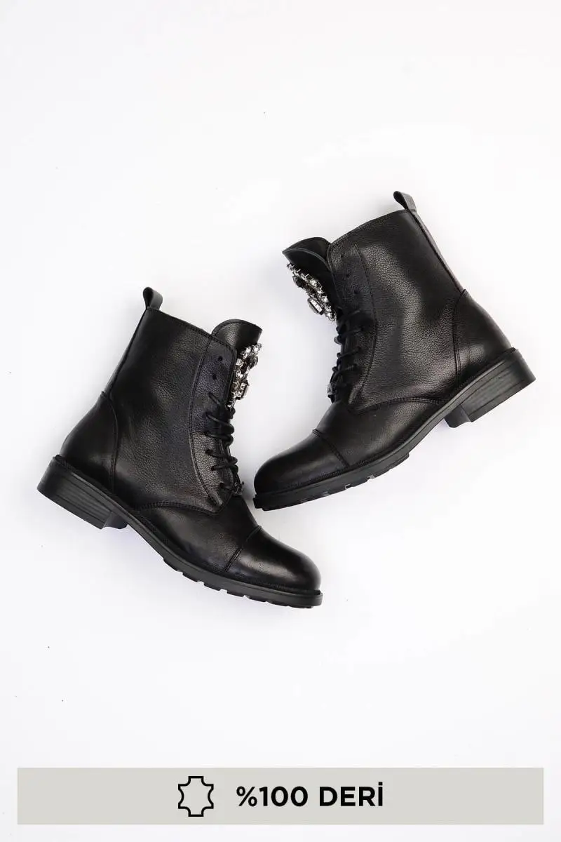 

Bambi Genuine Leather Black Women 'S Boots G0453744003