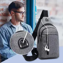 Мужская нагрудная сумка через плечо, нейлоновая Повседневная сумка через плечо