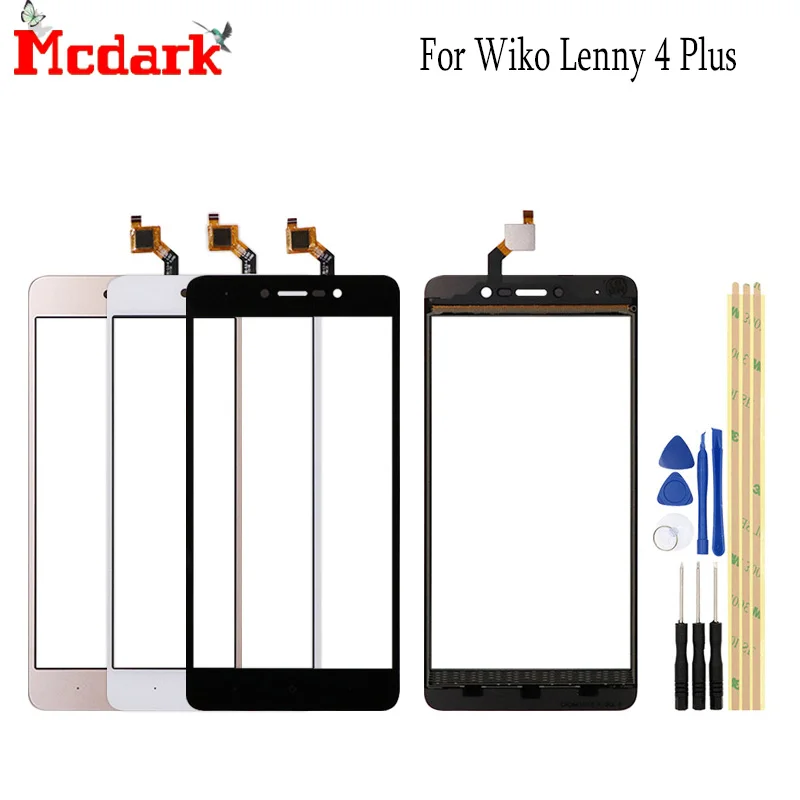 Кожаный чехол-бумажник для Wiko Lenny 4 Plus 5 дюймов спереди Стекло сенсорный экран