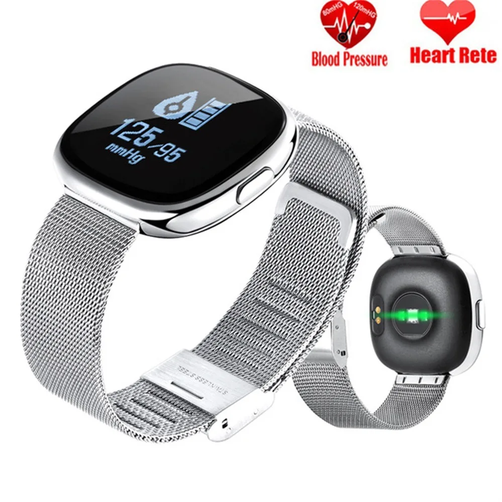 

Heart Rate Monitor Blood Pressure Monitor Pedometer Sports Fitness Tracker Waterproof Digital Smartwatch For IPhone Android New