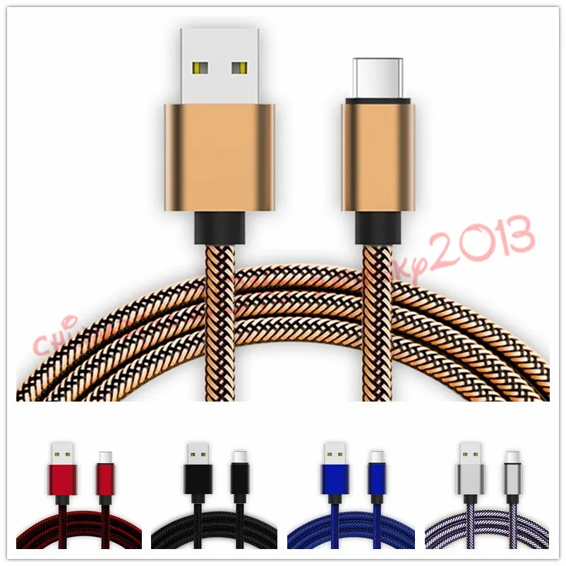 

Fast Charging 1m 2m 3m Type c Micro Braided fabric alloy usb cable for samsung s6 s7 edge s8 note 8 htc for iphone 5 6 7 8