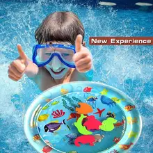 Детский коврик для игры в воду, надувной утолщенный ПВХ, детский игровой коврик для спортзала, игрушки, экологическая безопасная подушка для движения младенцев