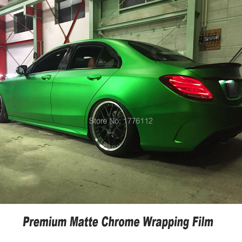 

High-quality green matte chrome vinyl series auto matte vinyl wrap Multiple colour Choice matte chrome series