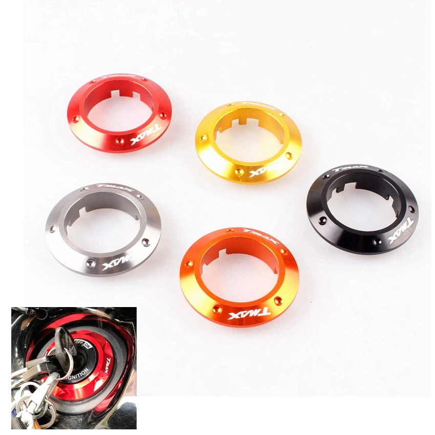 

For Yamaha T-MAX 530 2013 2014 2015 Aluminum Ignition Switch Cover Key Switch Protector Ring