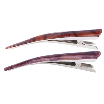 

2pc Duckbill Hair Clips Chic Strong Tension Non-slip Hair Salon Clips Hair Dye Clips for Haircut Hair Dye