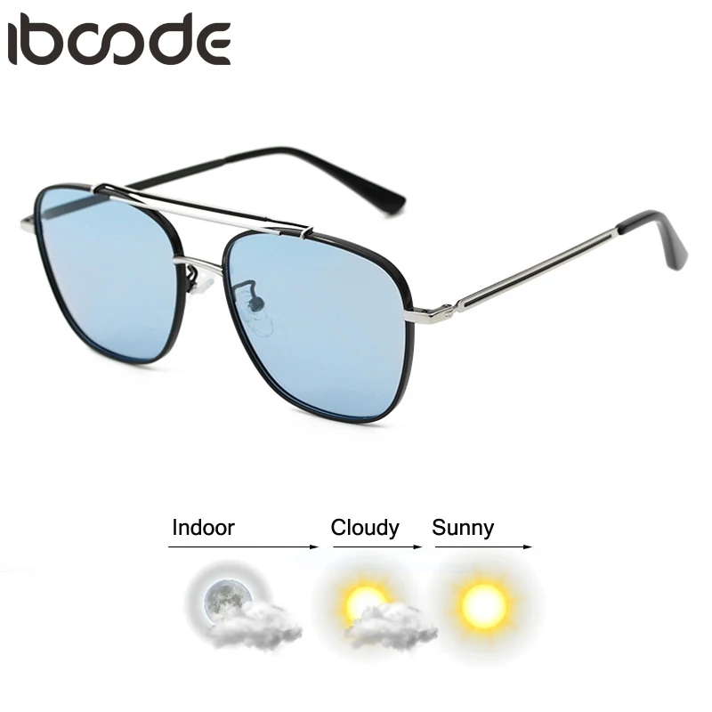 

iboode Polarized Sunglasses Men Women Change Color Sun Glasses Night Vision Driver Goggles UV Protection Ocean Lens Eyeglasses