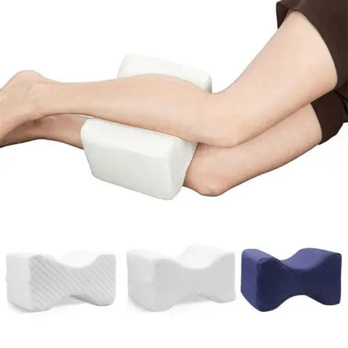 Memory Foam Contour Leg Pillow Bed Orthopaedic Firm Back Hips Knee Support Cover