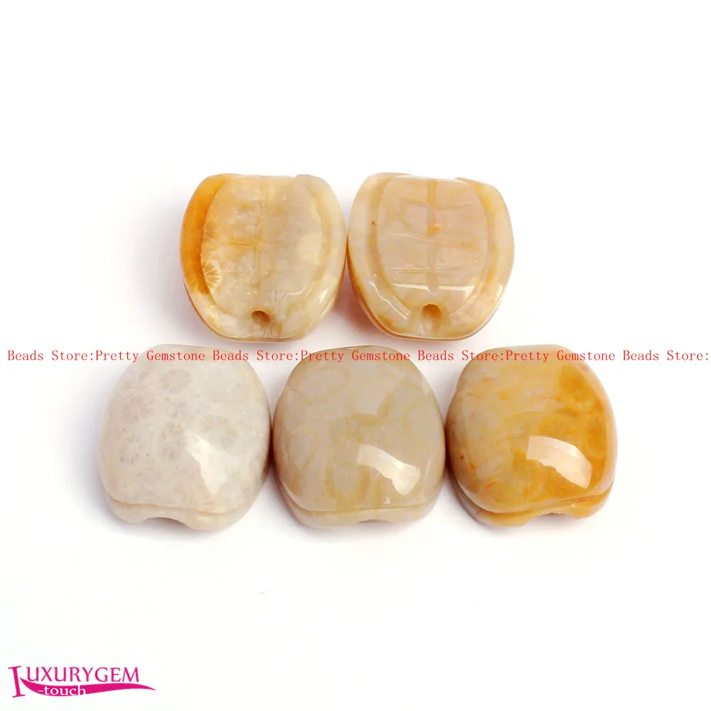 High Quality 16x18mm Smooth Natural Color Coral Jades Tortoise Shape DIY Gems Loose Beads Strand Jewelry Making wj433b | Украшения и