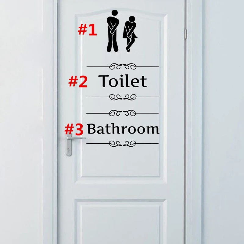 

Add a little personal style to your washroom with this DIY removable decal