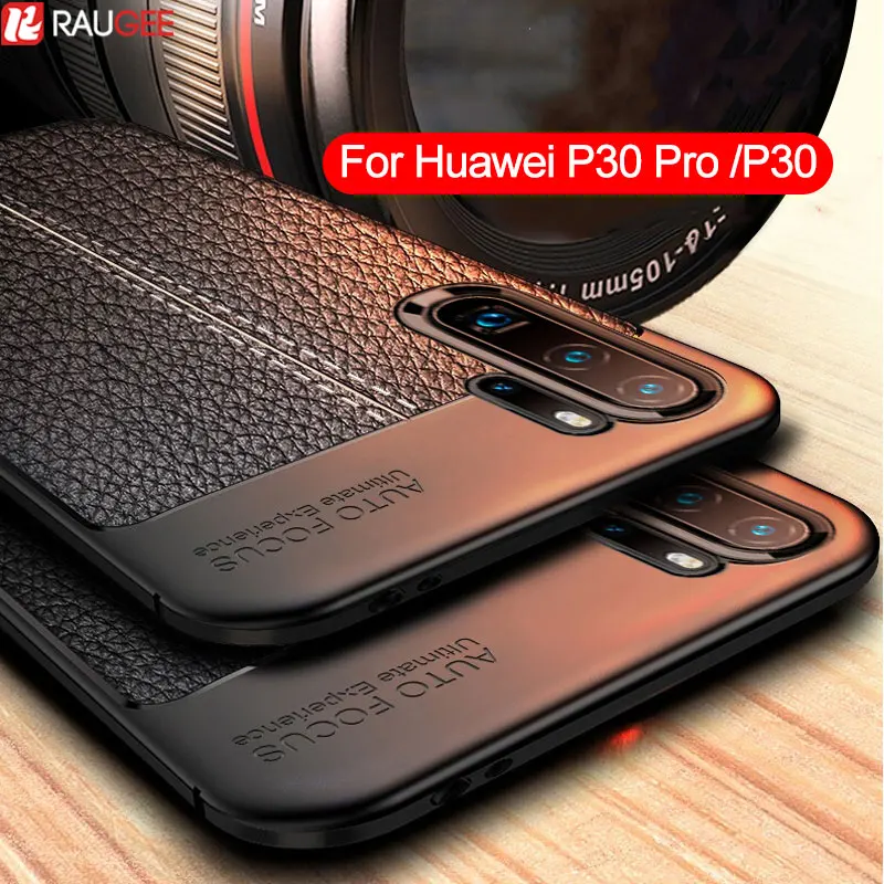 

Soft Case For Huawei P30 Pro Case Leather Silicone Cover Armor Bumper Soft TPU Phone Cover For Huawei P30 Pro P30 P 30 Case Slim