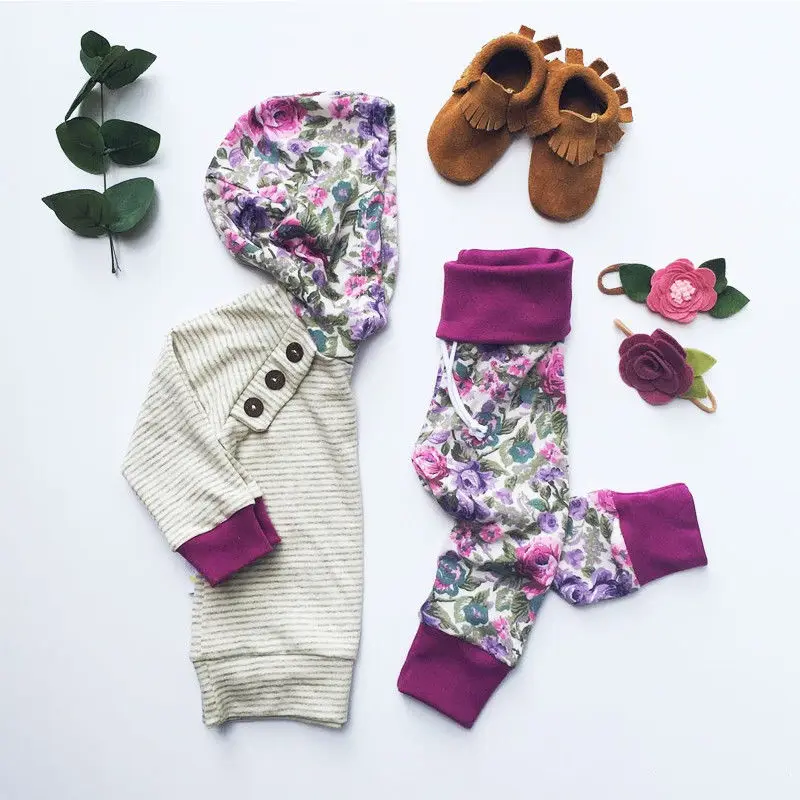 

Pudcoco Girl Clothes 2pcs Newborn Kids Baby Girl Tops Hoodie T-shirt+ Shorts Pants Outfit Clothes Set