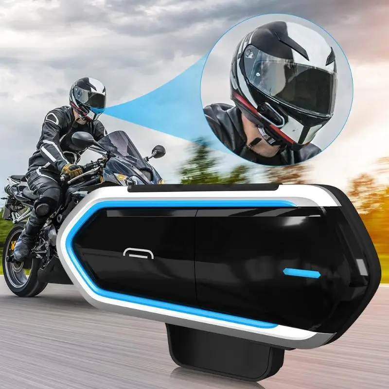 

VODOOL 50M Bluetooth Motorcycle Helmet Headset 450mAh Wireless Intercom BT Interphone Helmet Headset Support A2DP AVRCP Dropship