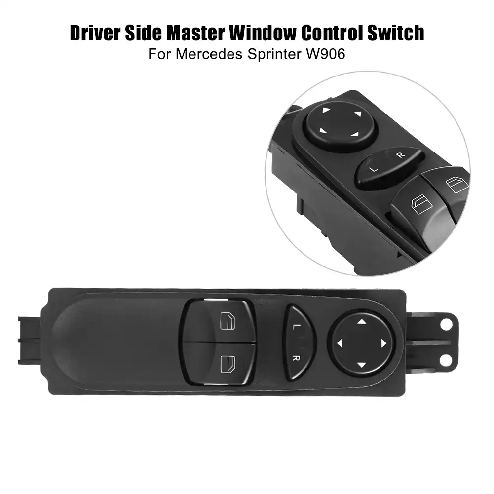 Mercedes Sprinter W906 Electric Window Switch Drivers Side Double