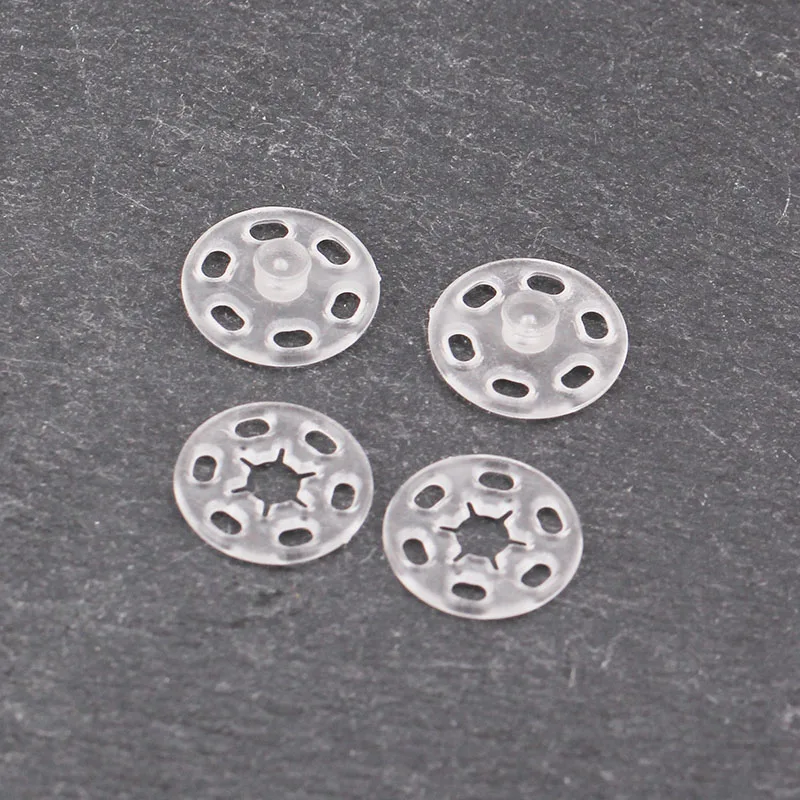 

ABS clothing Transparent Press Button 100pcs 7mm/10mm/15mm/18mm Small plastic Snap Fasteners Press Button Stud sewing accessory