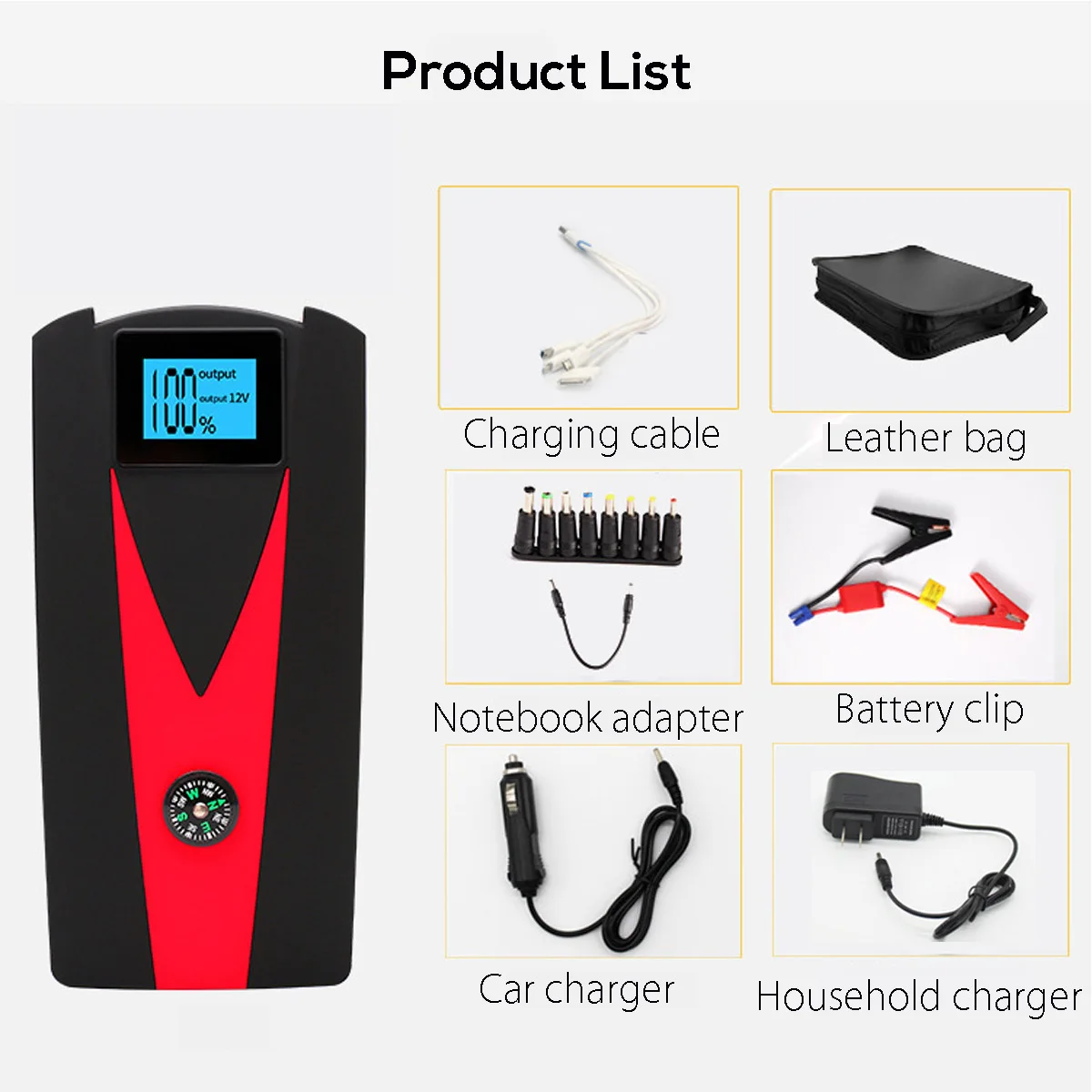 Multifunction Car Jump Starter 12V 99900mAh 800A LED USB Power Bank For Portable Car Battery Booster Charger Starting Device
