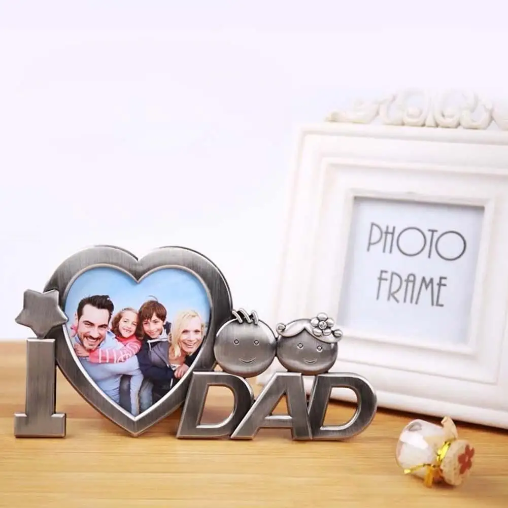 Father's Day Innovative Personality Decoration Frame Cute Metal Photo