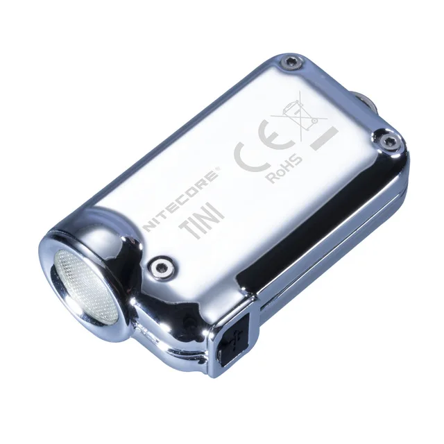 Новый мини брелок NITECORE TINI SS 380 лм из нержавеющей стали с Micro USB|Фонарики и
