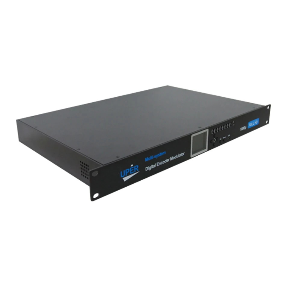 1U Rack 2 channels HDMI to DVB-T HD digital TV Encoder Modulator 2 Route Digital RF Modulator DVB-T 1080P RF Transmitter EMB228T